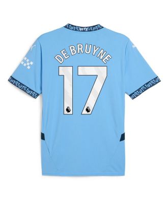 Мужская майка Puma с Кевином Де Брюйне светло-синего цвета 