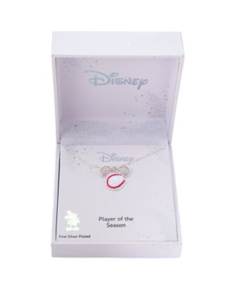 Ожерелье с бейсбольной подвеской из кубического циркония с Микки Маусом Диснея