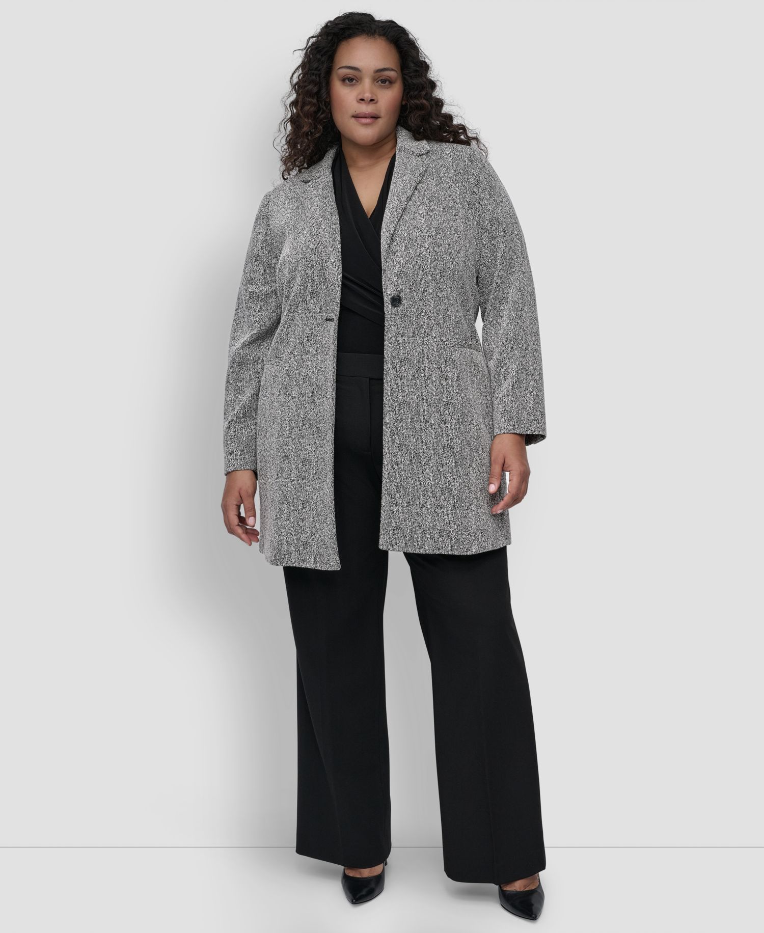 Plus Size Double D Topper Jacket