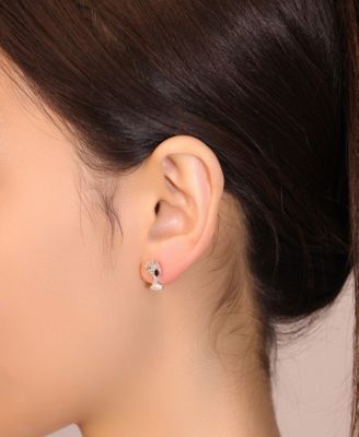 Peanuts Crystal Love Snoopy Earring Set