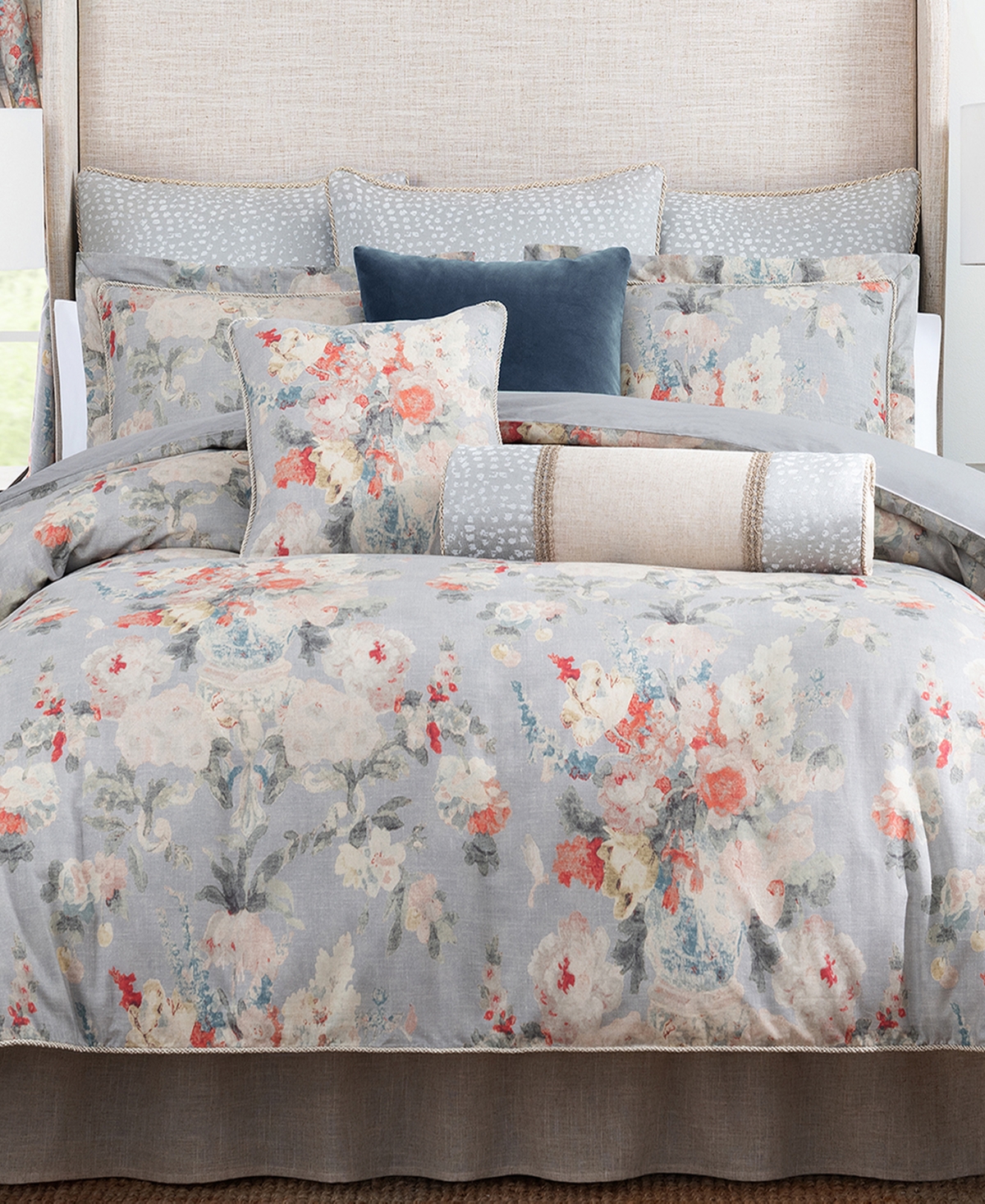 Rose Tree Penelope Velvet Decorative Pillow, 20" X 20"