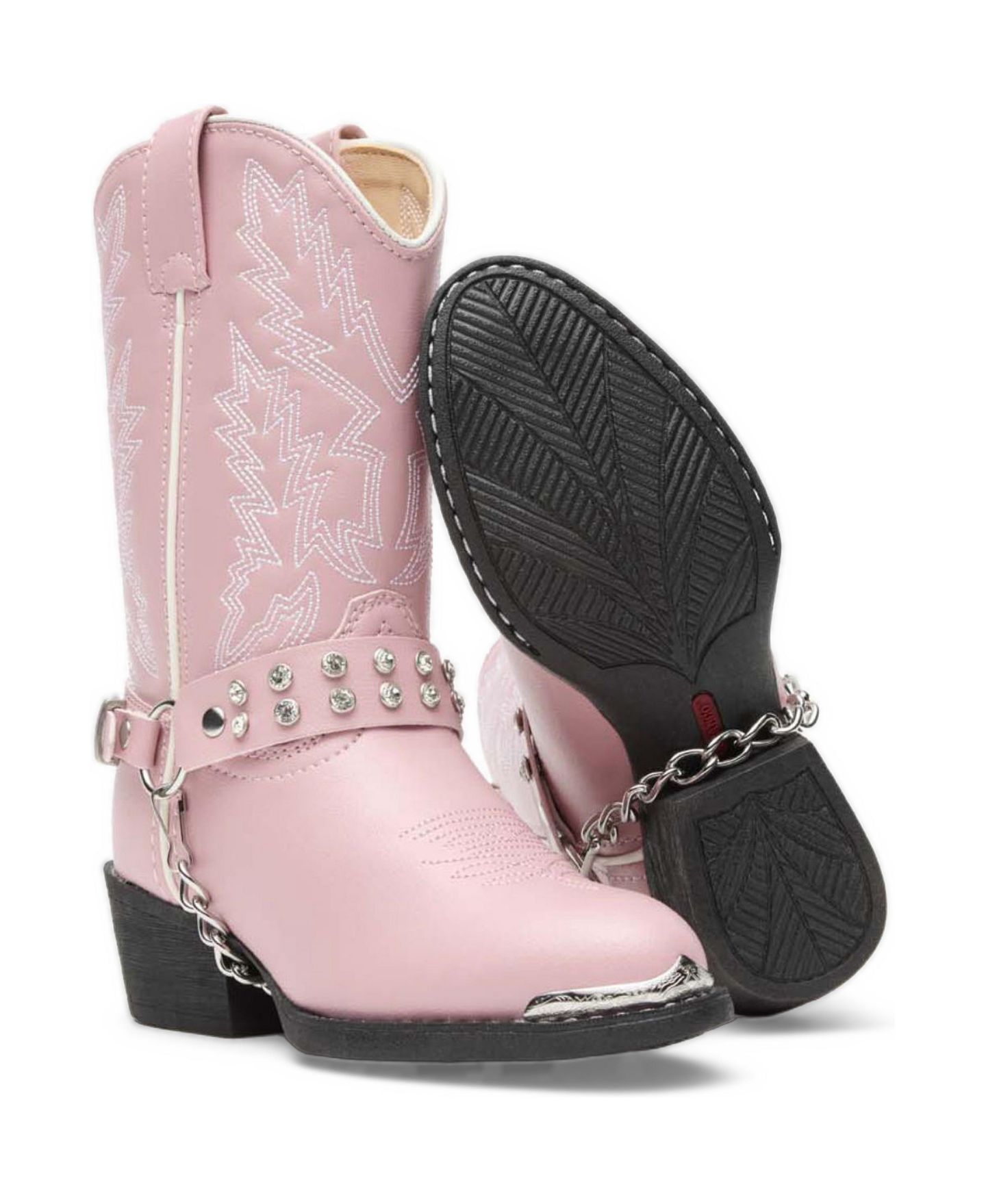 Ботинки Durango Lil' Little Kid Pink Rhinestone Western Boot, цвет: Розовый — фото 2