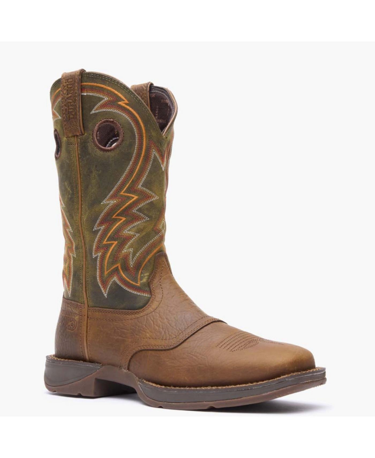 Men's Rebel by Dark Chestnut and Hunter Green Western Boot