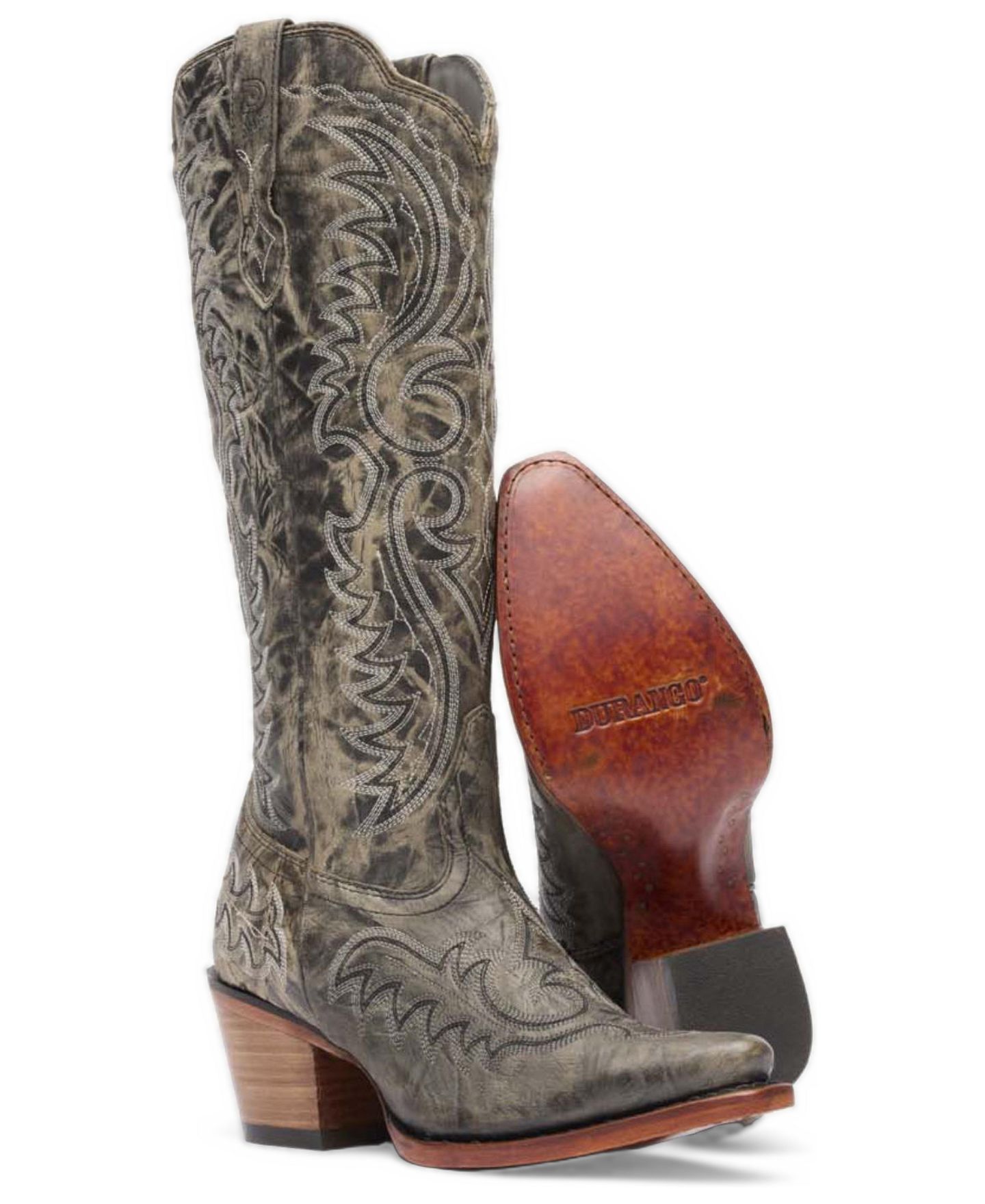 Женские ботинки Durango Crush Tall Western Boot, цвет: Графитовый — фото 2
