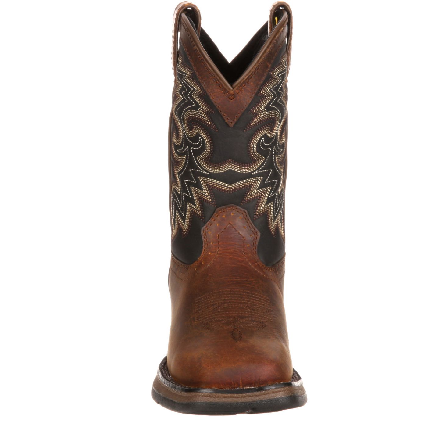 Детские ботинки Durango Lil' Rebelby Big Kid Western Boot, цвет: Рыжевато-коричневый чёрный — фото 3