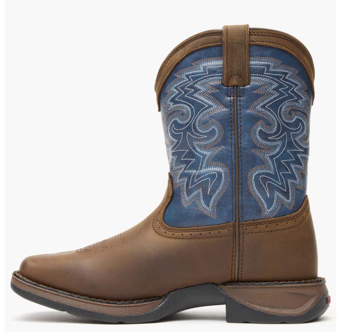 Детские ботинки Durango Lil' Rebel by Big Kid Western Boot, цвет: Коричневый / Синий — фото 5