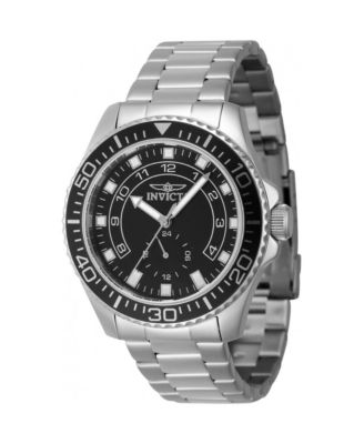 Мужские кварцевые многофункциональные часы Invicta 47125 Pro Diver с черным циферблатом