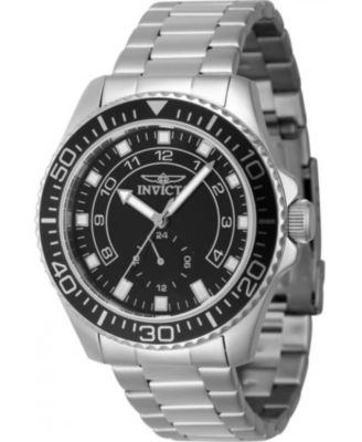 Men's 47125 Pro Diver Quartz Multifunction Black Dial Watch