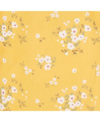 Baby Girls 4-Pack Gowns, Golden Floral, 0-6 Months