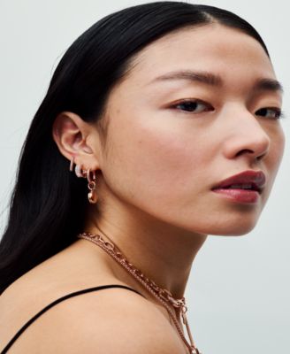 Pandora Pav Link Hoop Earrings 7190₽