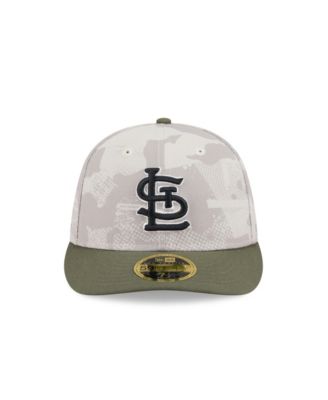 Men's Light Beige/Olive St. Louis Cardinals 2025 Armed Forces Day Low Profile 59FIFTY Fitted Hat