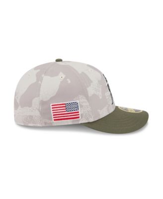 Men's Light Beige/Olive Miami Marlins 2025 Armed Forces Day Low Profile 59FIFTY Fitted Hat
