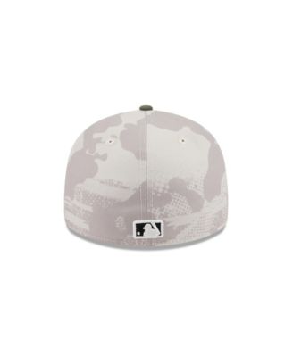 Men's Light Beige/Olive Houston Astros 2025 Armed Forces Day Low Profile 59FIFTY Fitted Hat