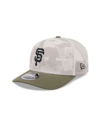 New Era - Men's Light Beige/Olive San Francisco Giants 2025 Armed Forces Day 9SEVENTY Adjustable Hat