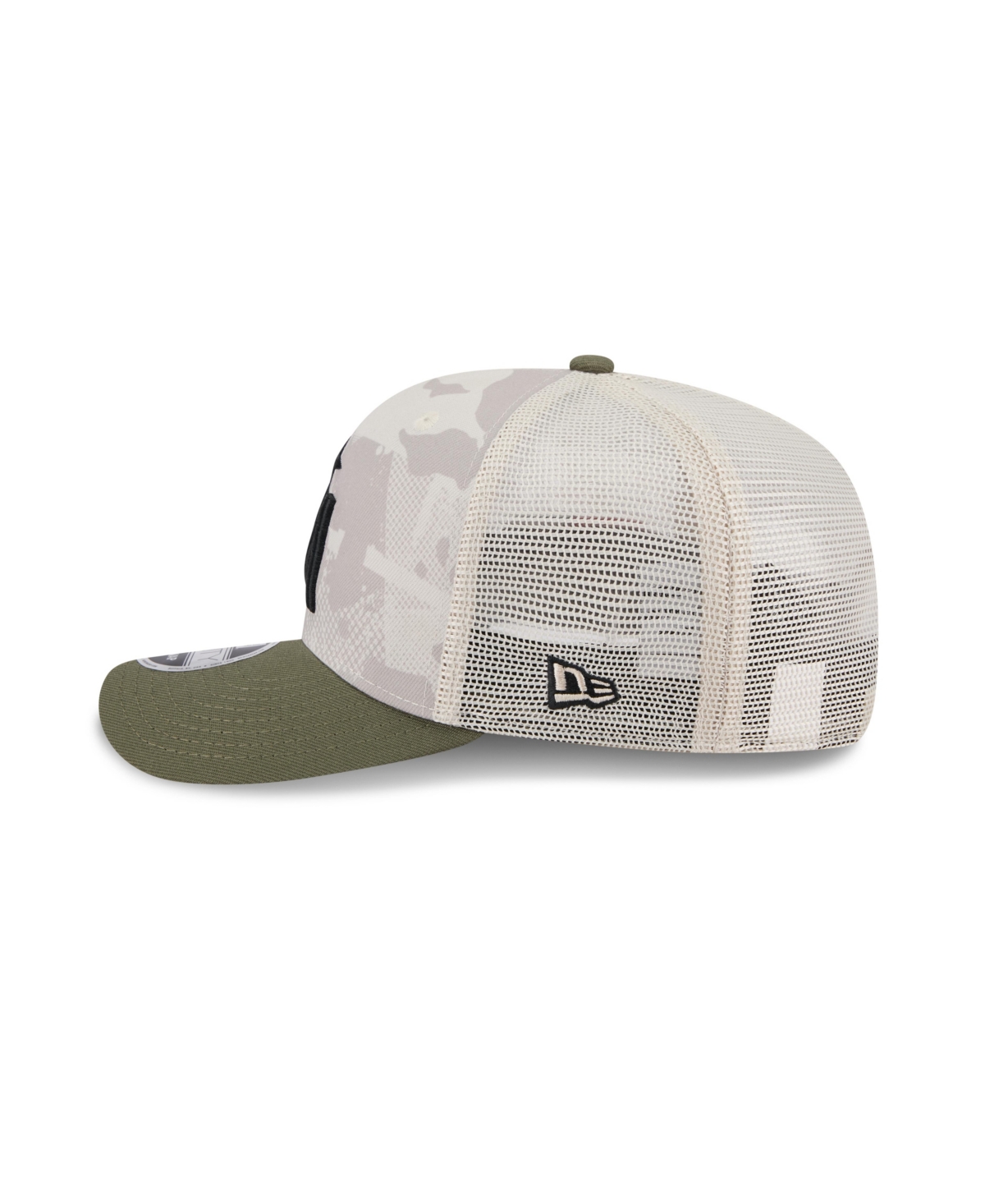 NEW ERA MEN'S LIGHT BEIGE/OLIVE MINNESOTA TWINS 2025 ARMED FORCES DAY 9SEVENTY ADJUSTABLE HAT 