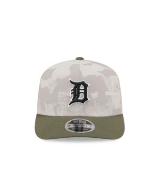 Мужская светло-бежевая/оливковая шляпа Detroit Tigers 2025, посвященная Дню Вооруженных сил, 9-я годовщина Новой эры, с регулируемой головкой