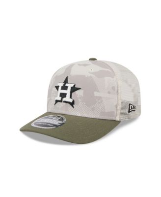 New Era - Men's Light Beige/Olive Houston Astros 2025 Armed Forces Day 9SEVENTY Adjustable Hat