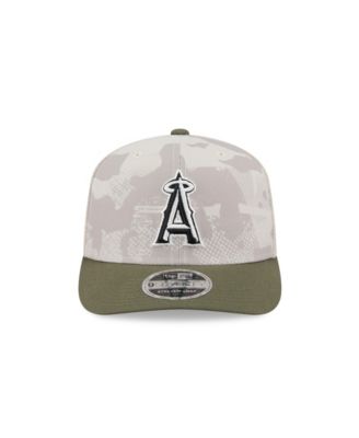 Men's Light Beige/Olive Los Angeles Angels 2025 Armed Forces Day 9SEVENTY Adjustable Hat