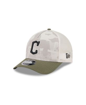 New Era - Men's Light Beige/Olive Cleveland Guardians 2025 Armed Forces Day 9FORTY M-Crown A-Frame Adjustable Hat