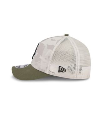 Men's Light Beige/Olive Chicago White Sox 2025 Armed Forces Day 9FORTY M-Crown A-Frame Adjustable Hat
