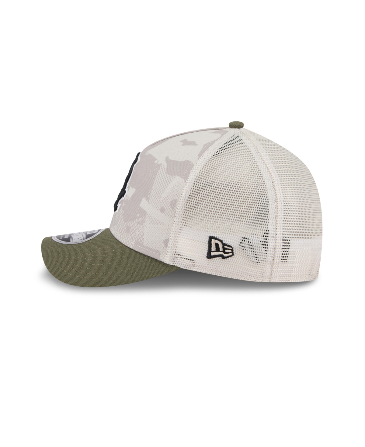 New Era Men's Light Beige/olive Chicago White Sox 2025 Armed Forces Day 9forty M-crown A-frame Adjustable Ha