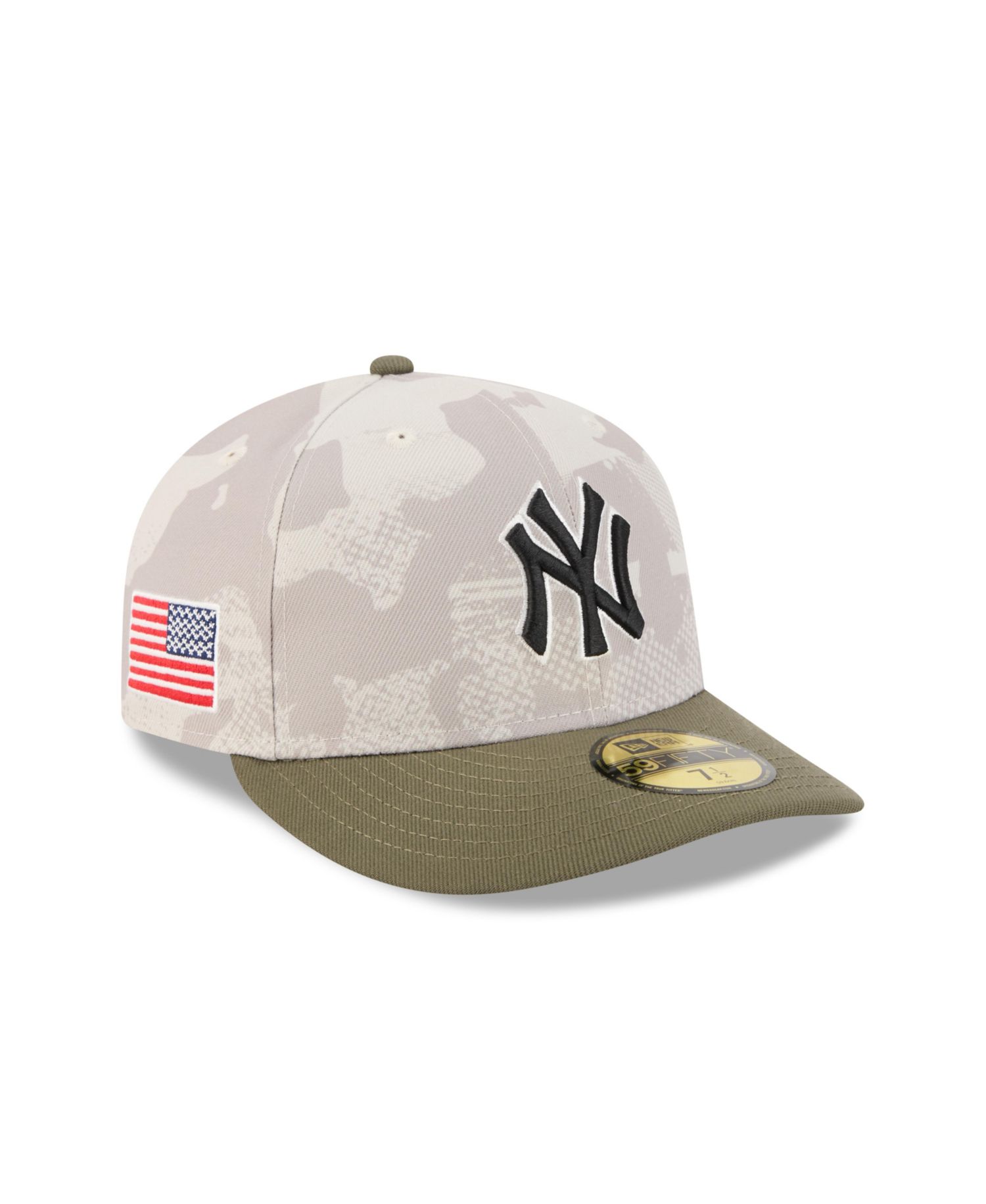 Men's Light Beige/Olive New York Yankees 2025 Armed Forces Day 59FIFTY Fitted Hat