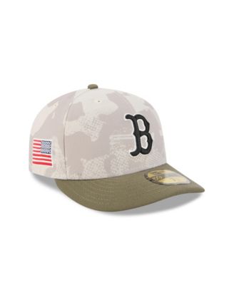 Мужская приталенная шляпа New Era светло-бежевого/оливкового цвета Boston Red Sox 2025, День Вооруженных сил, 59-й размер.