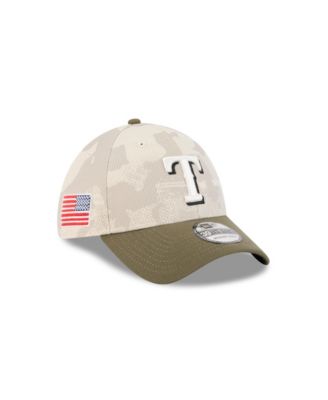 Men's Light Beige/Olive Texas Rangers 2025 Armed Forces Day 39THIRTY Flex Hat
