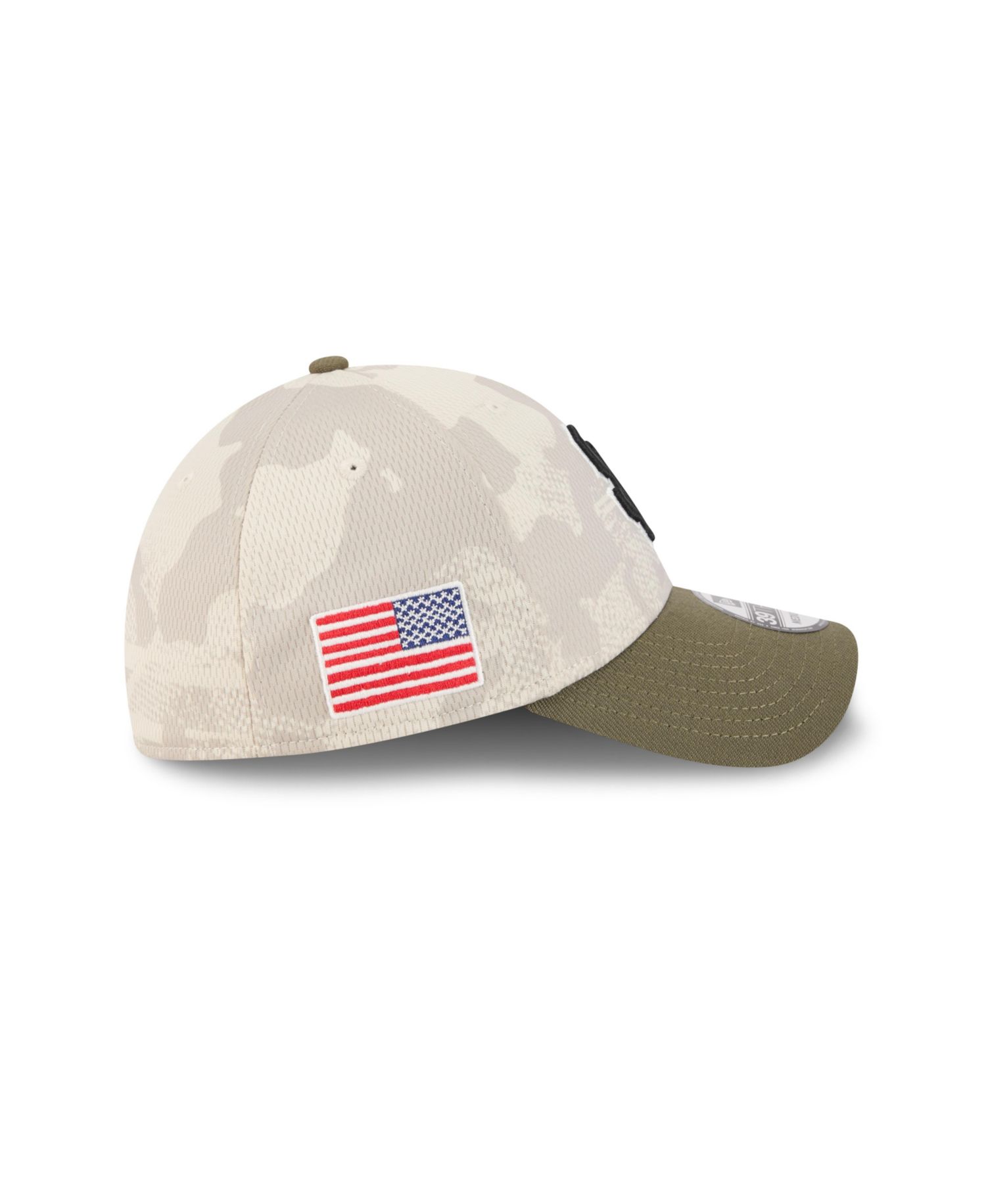 Men's Light Beige/Olive San Francisco Giants 2025 Armed Forces Day 39THIRTY Flex Hat