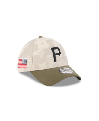 Men's Light Beige/Olive Pittsburgh Pirates 2025 Armed Forces Day 39THIRTY Flex Hat