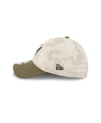 Men's Light Beige/Olive Miami Marlins 2025 Armed Forces Day 39THIRTY Flex Hat