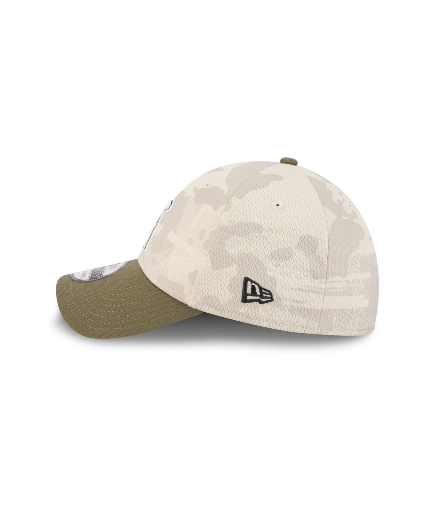 Men's Light Beige/Olive Los Angeles Angels 2025 Armed Forces Day 39THIRTY Flex Hat