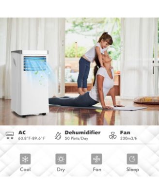 10000 BTU 3-in-1 Portable Air Conditioner with Remote Control