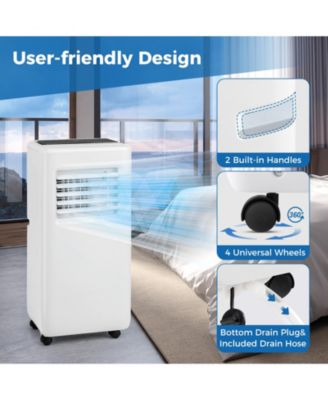 3-in-1 8000 BTU Portable Air Conditioner with Remote Control