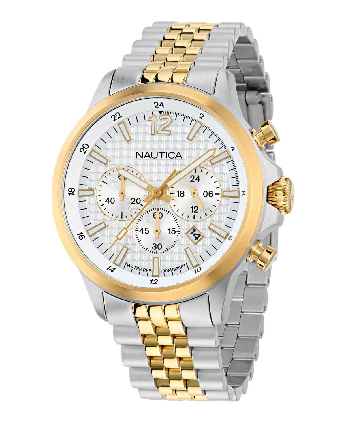 Men's Chronograph or Date Two-Tone Stainless-Steel Watch, 45mm - Two Tone