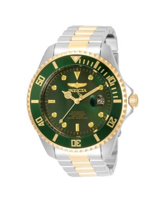 Мужские часы Invicta 35727 Pro Diver с автоматическими 3 стрелками и зеленым циферблатом