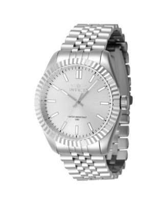 Men's 47479 Specialty Quartz 3 Hand Silver Dial Watch