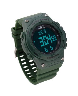 Мужские часы Invicta 47525 Invicta Racing с цифровым GMT/будильником и черным циферблатом