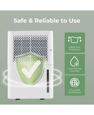 2000 Sq. Ft 32 Pint Dehumidifier with Continuous/Drying/Auto Mode