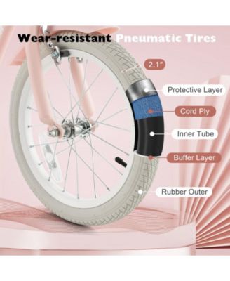 16" Kids Bike for Boys and Girls Aged 3-8 Years with Training Wheels