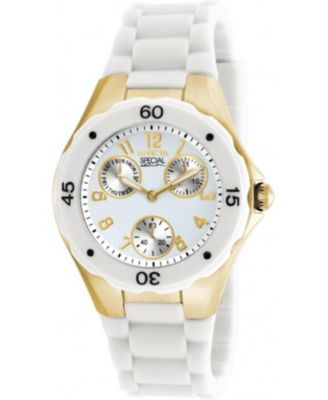 Женские часы Invicta 18796 Angel с кварцевым хронографом и белым циферблатом