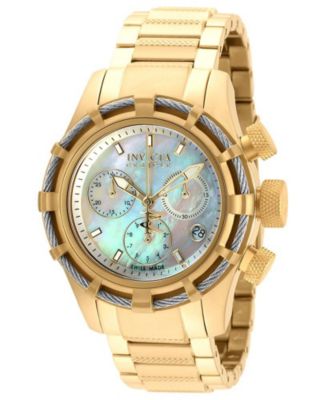 Женские часы Invicta 90011 Bolt с кварцевым хронографом и белым циферблатом