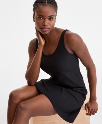 Women's Performance Ribbed Sleeveless Dress, Exclusively at Macy's