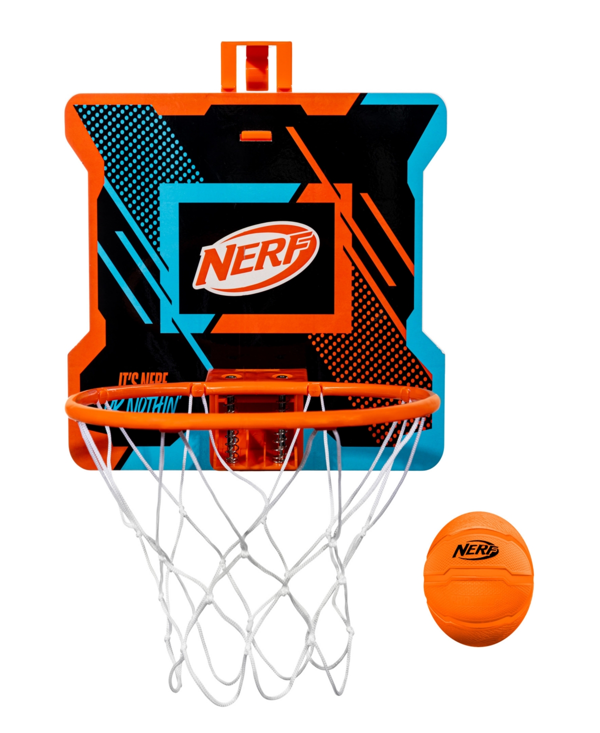 Franklin Sports Nerfoop Slam Mini Over The Door Basketball Hoop Set In Multi