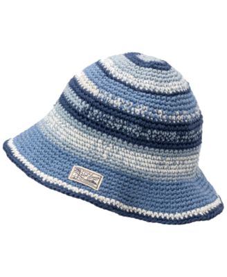 Мужская вязаная шляпа Polo Ralph Lauren в полоску, выполненная крючком