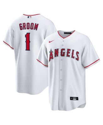 Nike - Men's&nbsp;White Los Angeles Angels 1 Groom Home Replica Jersey