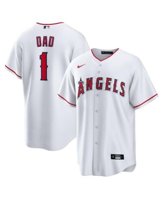 Nike - Men's&nbsp;White Los Angeles Angels 1 Dad Home Replica Jersey