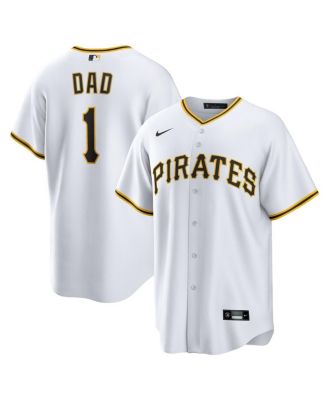 Nike - Men's&nbsp;White Pittsburgh Pirates 1 Dad Home Replica Jersey