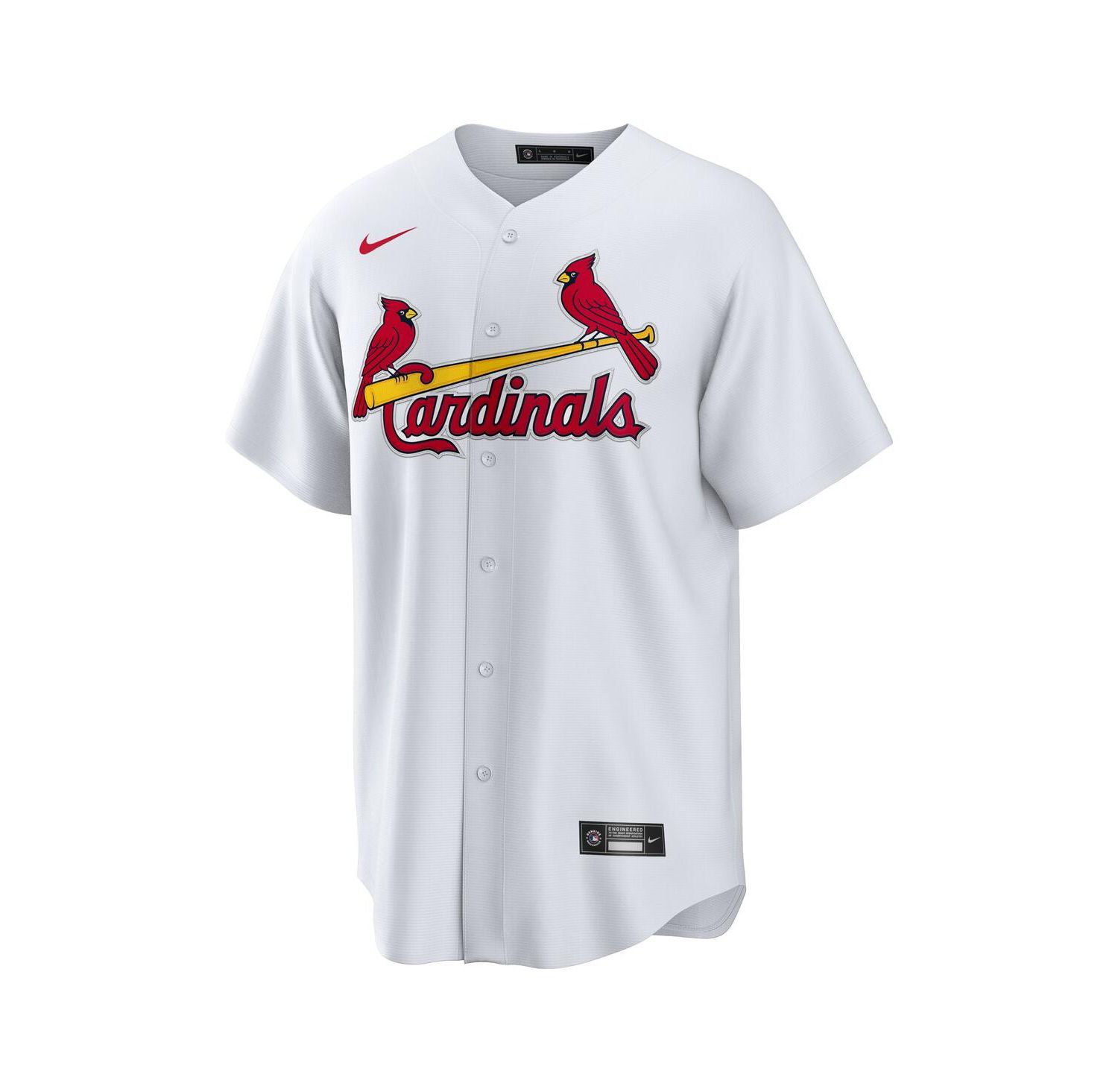 Men's White St. Louis Cardinals 1 Dad Home Replica Jersey