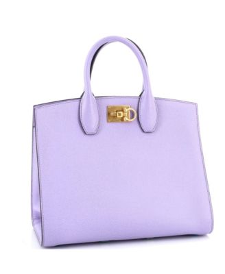 Кожаная сумка-футляр Salvatore Ferragamo Medium Studio Box, бывшая в употреблении